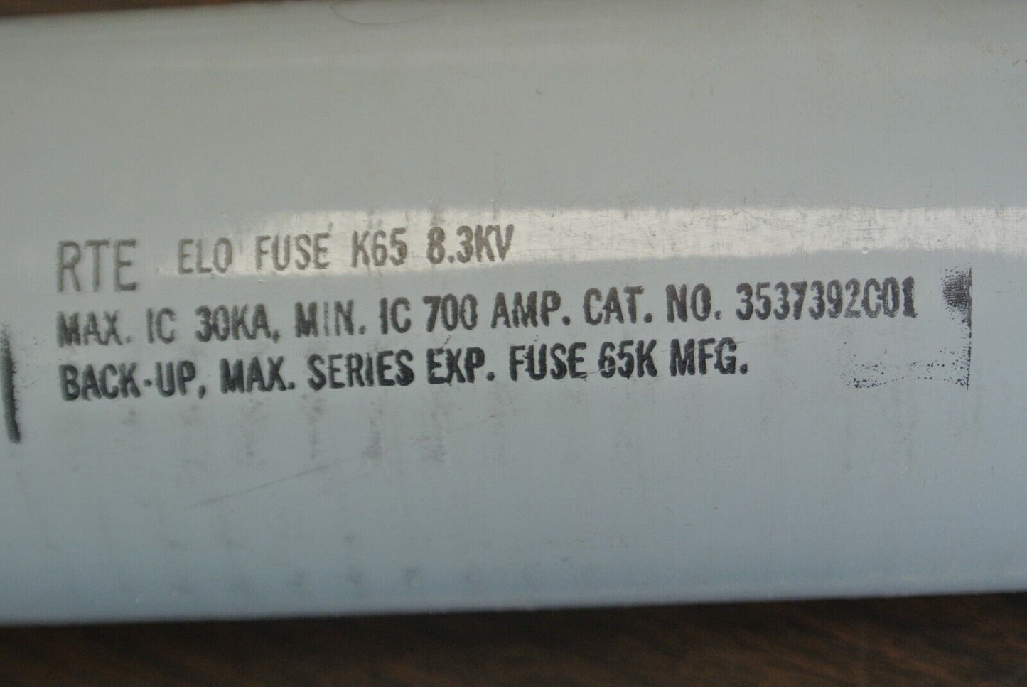 RTE 83K065VHD1A / 3537392C01M TYPE ELO K65 FUSE 30kA / 8.3kV / NEW SURPLUS