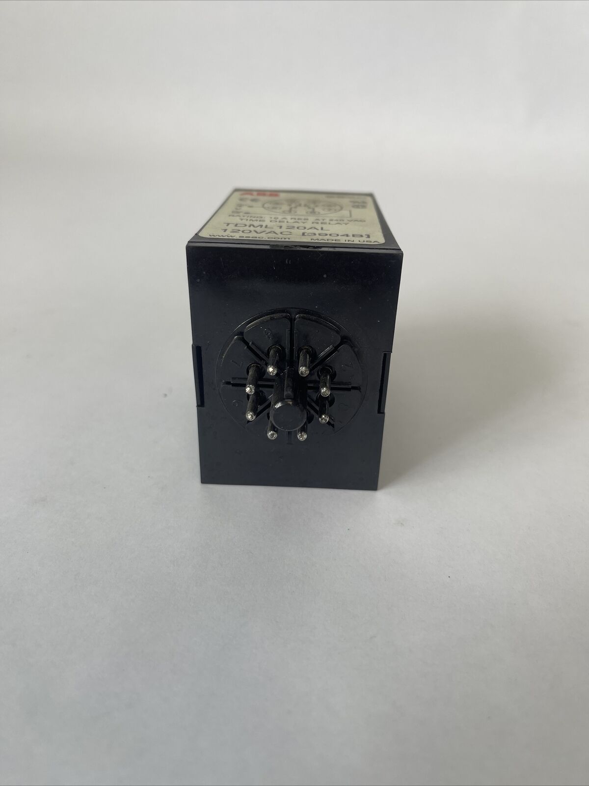 ABB SSAC TDML120AL TIME DELAY RELAY 120VAC 10A RES AT 240VAC