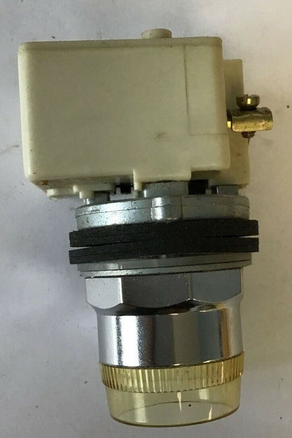 SQUARE D 9001K1L-1 ILL. PUSH BUTTON 120V SER.F CLEAR CAP