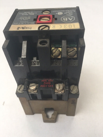 ALLEN BRADLEY 700-P000A1 CONTROL RELAY TYPE P 115-120V 60HZ 110V 50HZ SERIES A