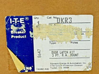 ITE / SIEMENS - DKR3 - DOOR LATCH KIT 3 PT. R.H. MOUNT