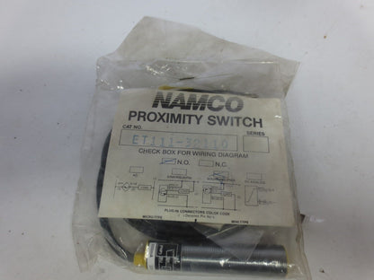 NAMCO CONTROLS ET111-32110 TUBULAR PROXIMITY SENSOR - N.O. - PNP - NEW SURPLUS