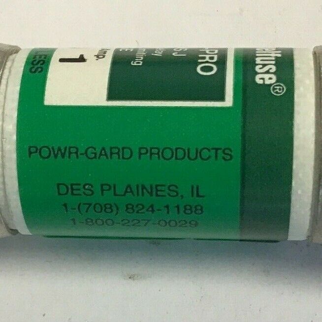 LITTLEFUSE JTD1 POWR-GARD FUSE 1A 600VAC CLASS J TIME DELAY ***LOTOF10***