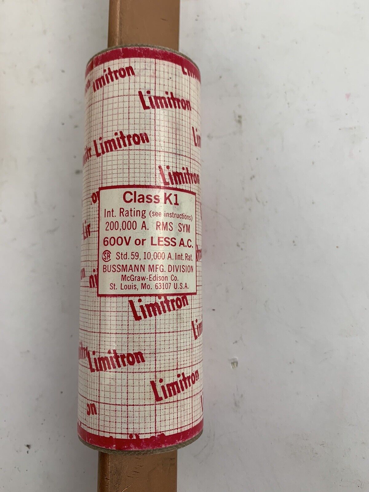 Bussmann Limitron KTSR175 175A 600V Class K1 Fuse