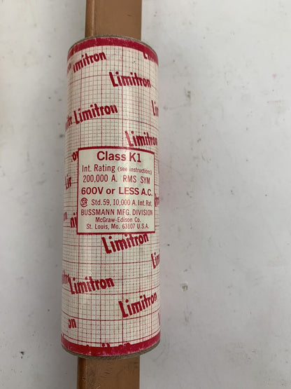 Bussmann Limitron KTSR175 175A 600V Class K1 Fuse