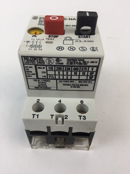 KLOCKNER MOELLER PKZM1-20 NA MANUAL MOTOR STARTER 16-20A 600VAC 15HP 3 PHASE