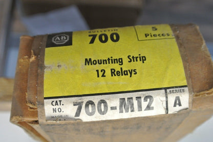 ALLEN-BRADLEY 700-M12 RELAY MOUNTING STRIP for 12 RELAYS / NEW SURPLUS / EACH