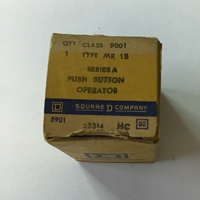 SQUARE D 9001 MR1B SER.A PUSHBUTTON OPERATOR