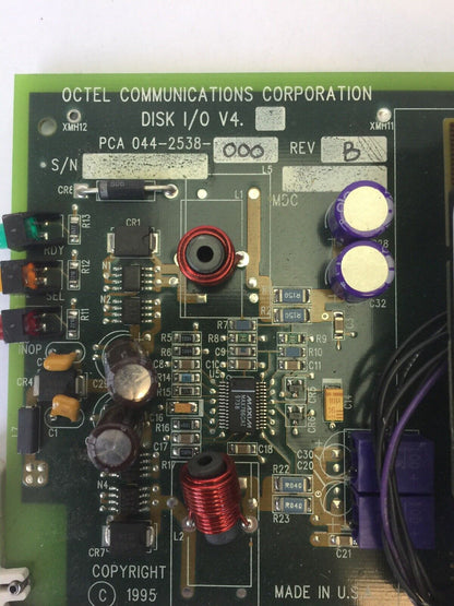 OCTEL COMMUNICATIONS PCA 043-2538-000 REV B DISK I/O V4 *9J4006-010*