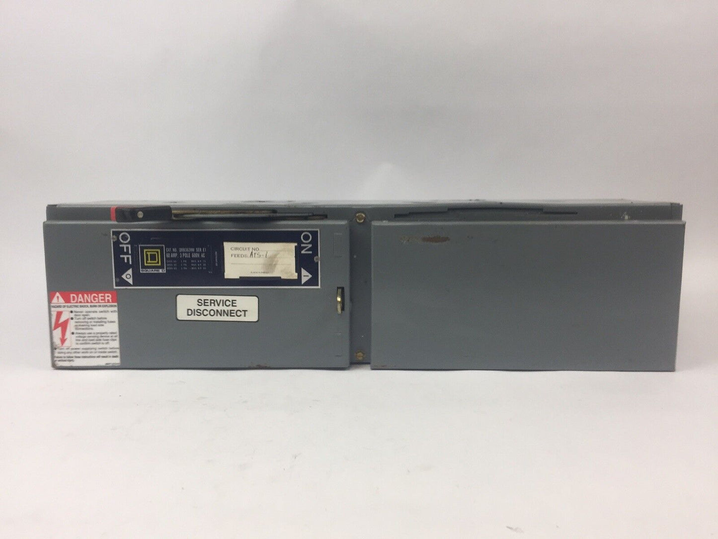 SQUARE D QMB362HW PANEL BOARD SWITCH 60 AMP 3 POLE 600 VAC SER E1