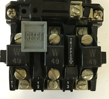 ALLEN BRADLEY 509-B0D SER.B SZ.1 W/CB236 COIL/ W49 / W/595-A SER.B AUX CONT.