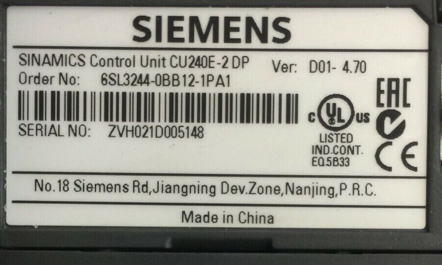 SIEMENS 6SL3210-1PE16-1UL1 POWER MODULE 6SL3244-0BB12-1PA1 SINAMICS BOP-2