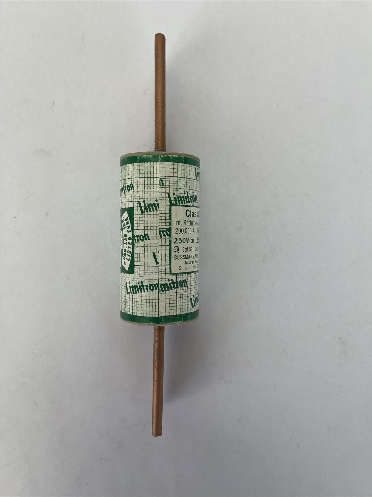 BUSSMAN KTN150 LIMITRON FUSE 150AMP 250VAC CLASS K1