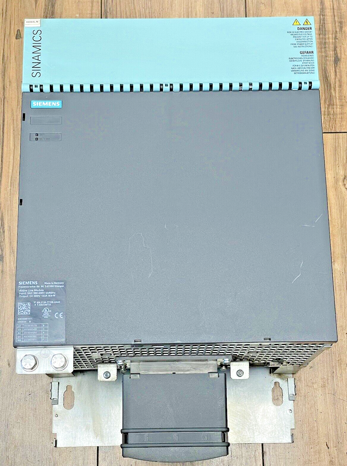 SIEMENS - 6SL3130-7TE28-0AA3 VER. B - ACTIVE LINE MODULE OUTPUT 600VDC 133A 80kW