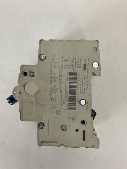 ALLEN BRADLEY 1492-SPM3C160 SER D CIRCUIT BREAKER 3POLE 16AMP 480Y/277VAC