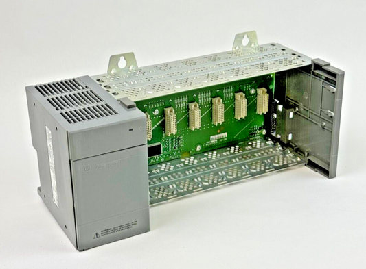 ALLEN BRADLEY - 1746-P2 SER. C -POWER SUPPLY W/ 7 SLOT RACK 1746-A7 SER. B