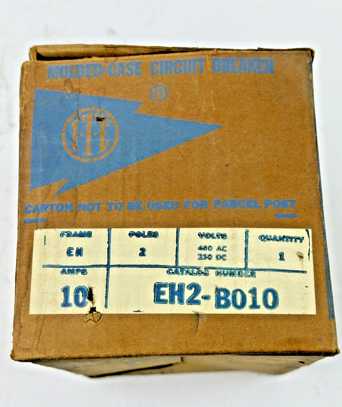 SIEMENS / ITE - EH2B010 - MOLDED CASE CIRCUIT BREAKER - 2 POLE/480 VAC/ 10A -NEW