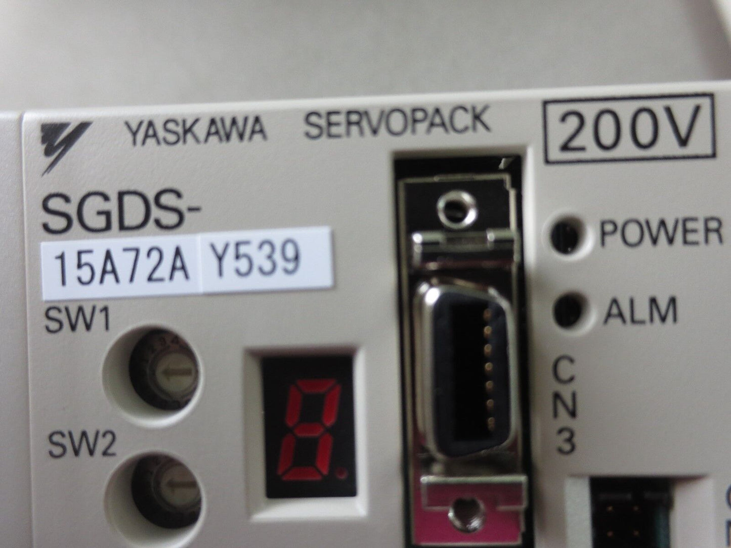 YASKAWA SGDS-15A72AY539 AC SERVOPACK OUTPUT: 230VAC, 0-300Hz 11.6A NEW SURPLUS