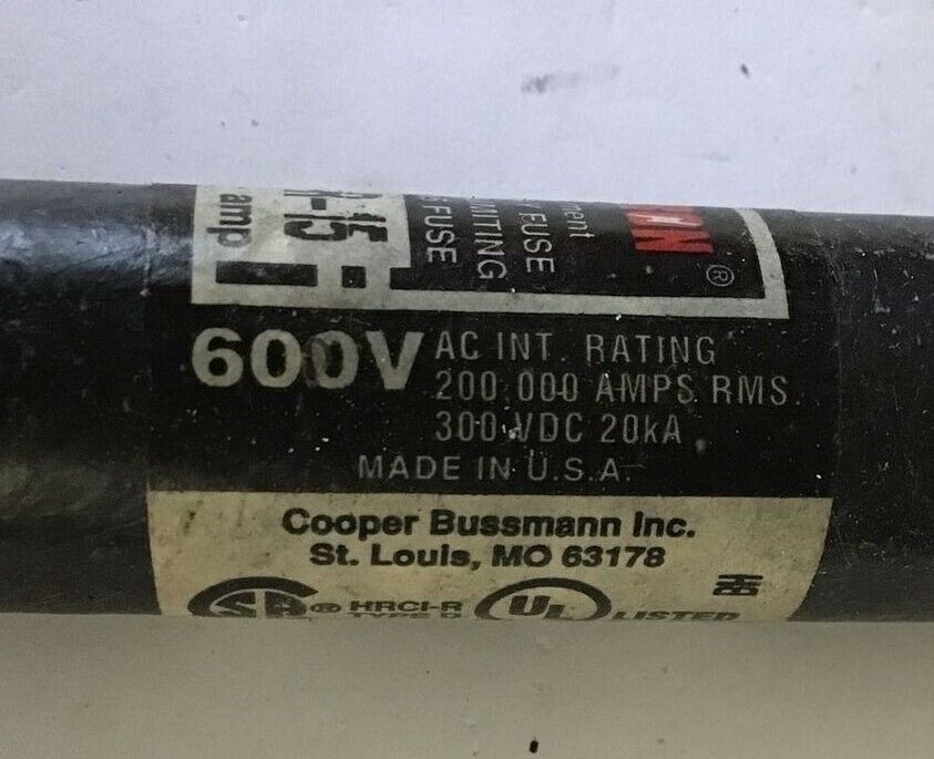 FUSETRON FRS-R-15 FUSE CLASS RK5 TIME DELAY 600VAC/300VDC ***LOTOF3***