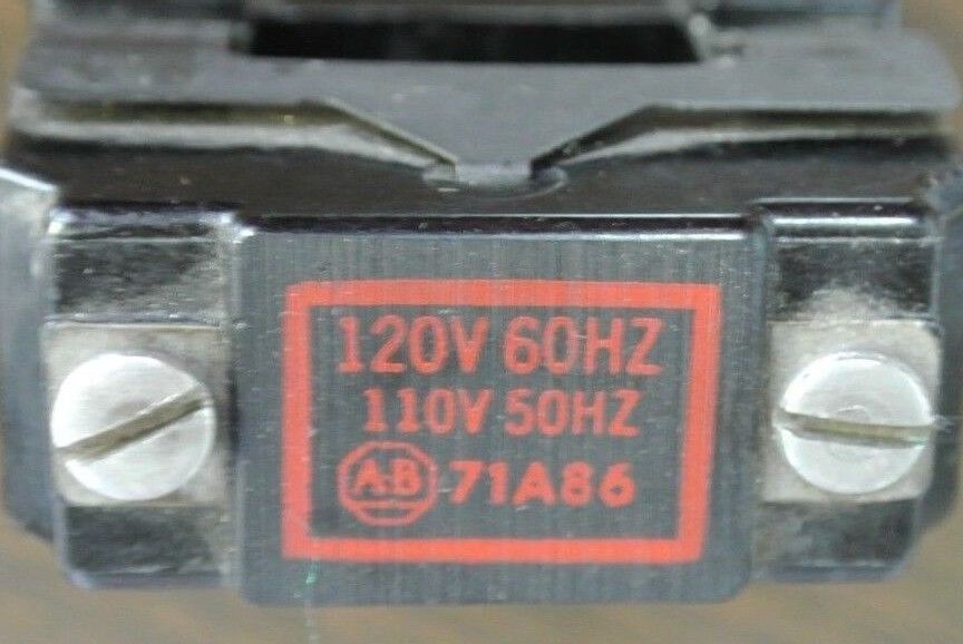 ALLEN-BRADLEY 71A86 COIL - SIZE 1 - 120V, 60Hz / 110V, 50Hz