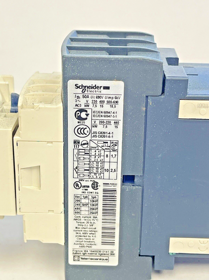 SCHNEIDER ELECTRIC - LC1D32 - CONTACTOR 24VDC & SCHNEIDER LADN31 - CONTACT BLOCK