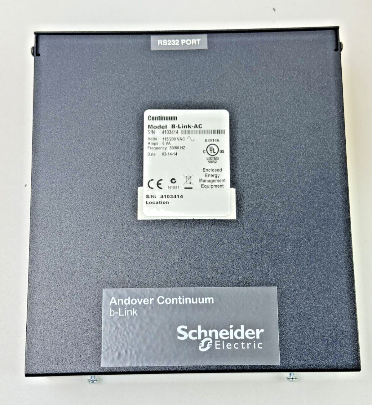 SCHNEIDER ELECTRIC - B-LINK-AC - COMMUNICATION CONVERTER - ANDOVER CONTINUUM