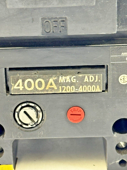 GE - TJK426F000 - CIRCUIT BREAKER W/ 400A TRIP,  SHUNT, AUX - 2 POLE/600VAC/400A