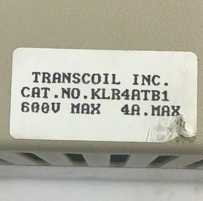 TCI-TRANSCOIL INC. TCI KLR4ATB1 LINE REACTOR 600V 4A 3PH 60HZ