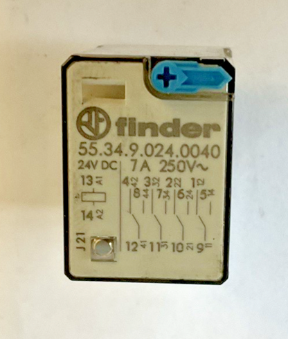 FINDERS 17RZ RELAY 7A 24VDC 250VAC 55.34.9.024.0040 ***LOTOF2***