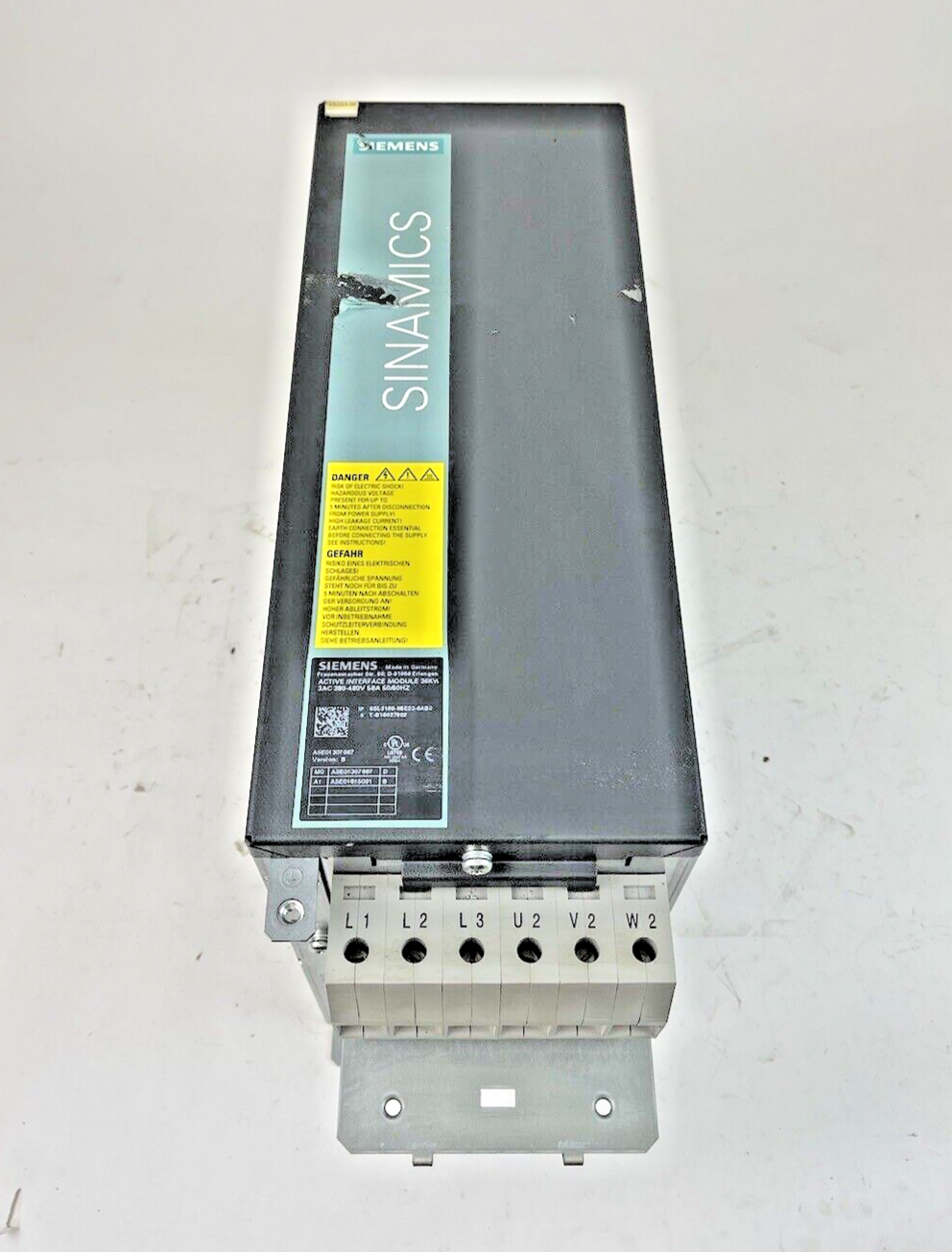 SIEMENS - 6SL3100-0BE23-6AB0 VER. B - SINAMICS ACTIVE INTERFACE MODULE