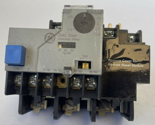 GE CR324CXES SOLID STATE OVERLOAD RELAY 600VAC 1.6-3.4A