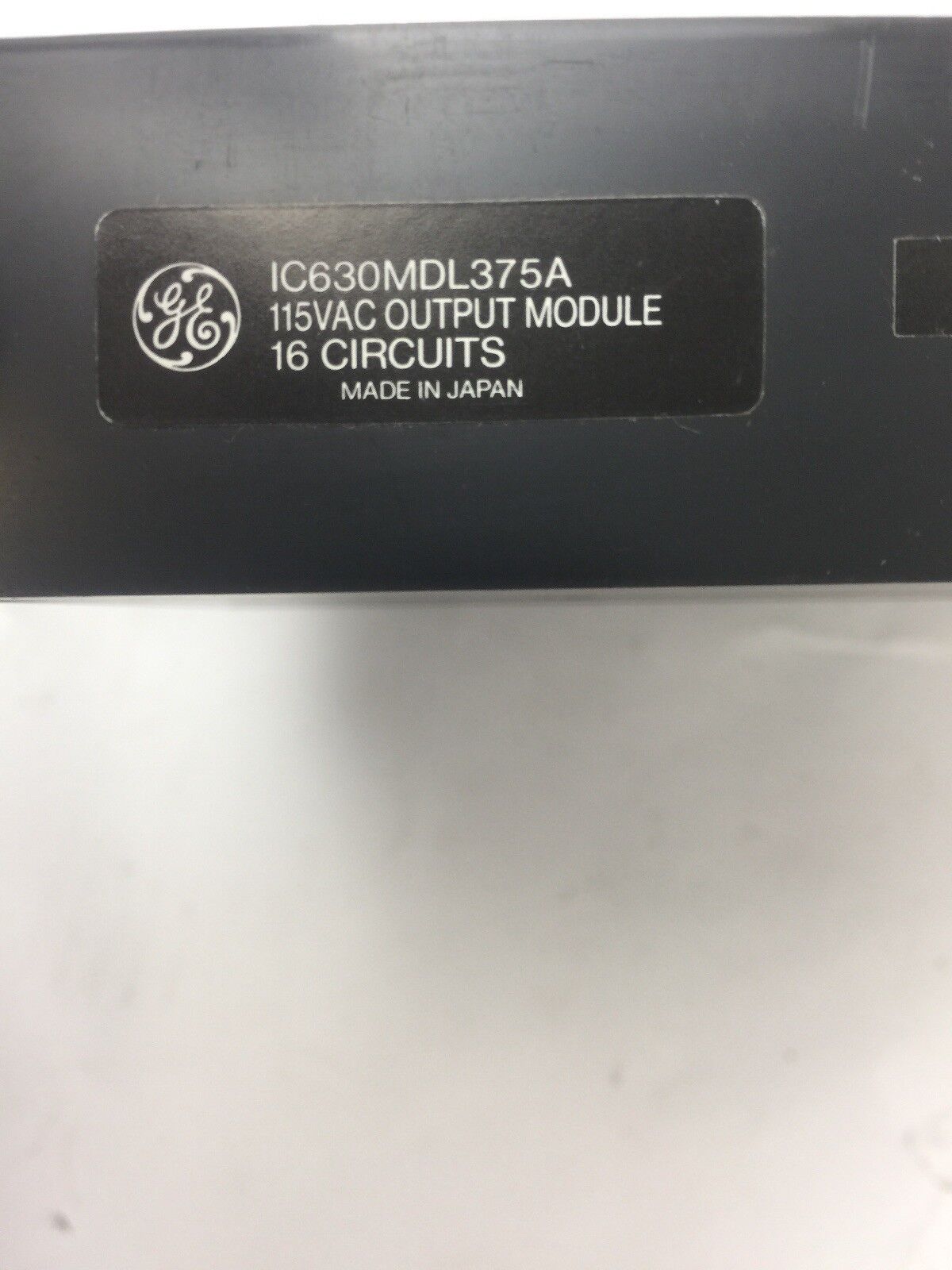GE IC630MDL375A OUTPUT MODULE 115VAC OUTPUT MDL/16