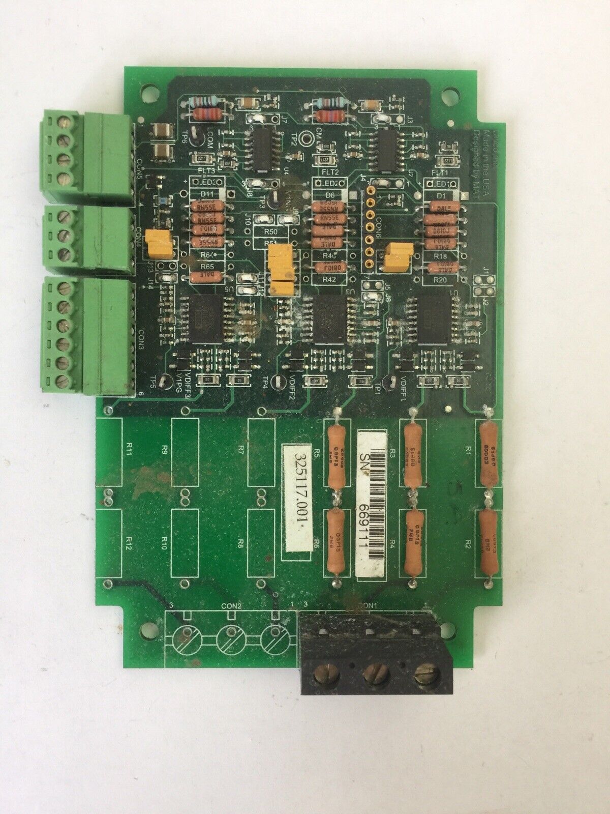 UNICO 325117.001 CIRCUIT BOARD 402-792 ECL 1