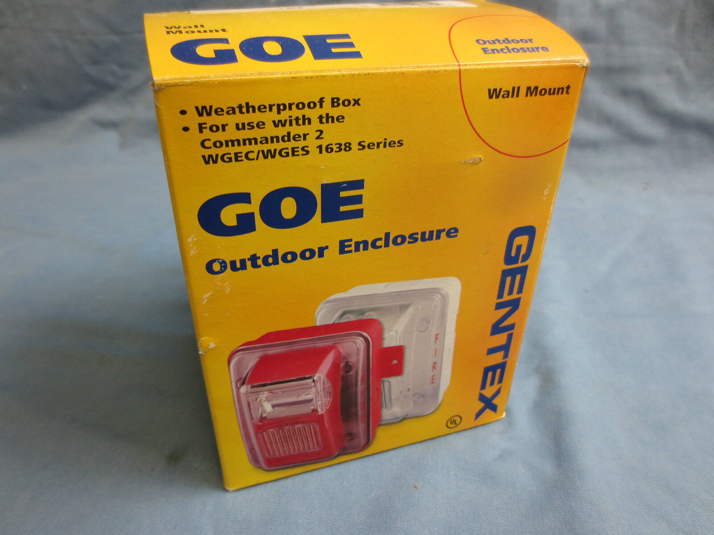 GENTEX GOE-R C2 WEATHERPROOF ENCLOSURE ASSEMBLY WALL MOUNT 801-0228-000 - RED