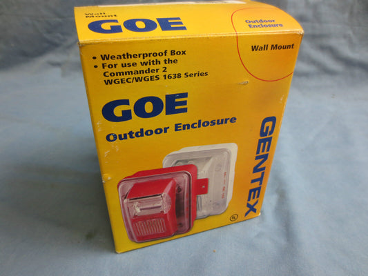 GENTEX GOE-R C2 WEATHERPROOF ENCLOSURE ASSEMBLY WALL MOUNT 801-0228-000 - RED