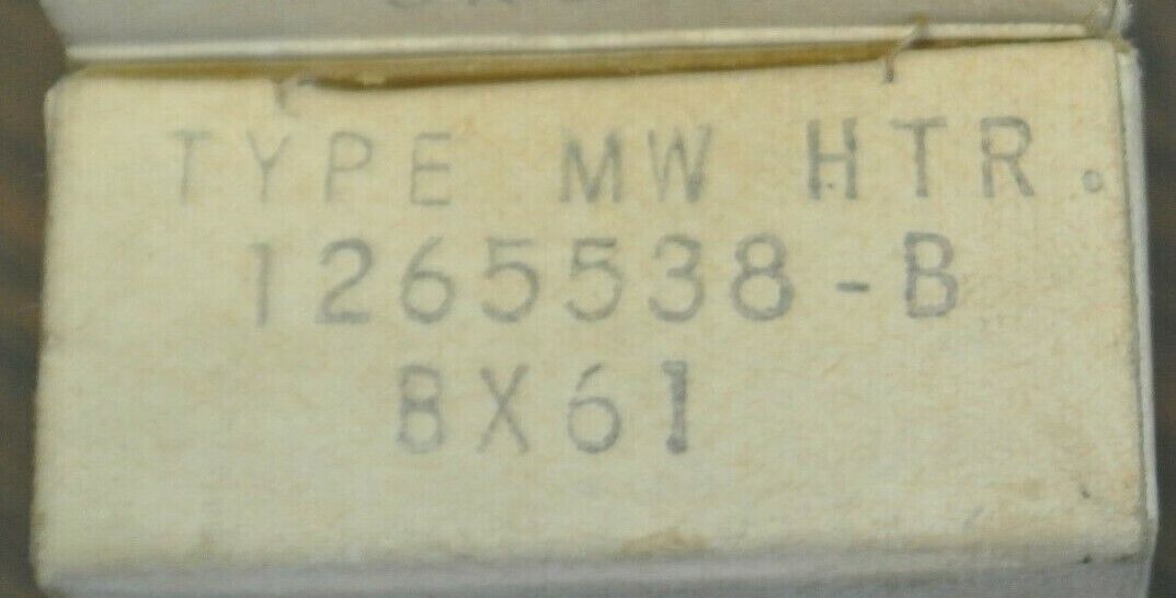 WESTINGHOUSE / CUTLER-HAMMER / BX61 / THERMAL OVERLOAD HEATER ELEMENT
