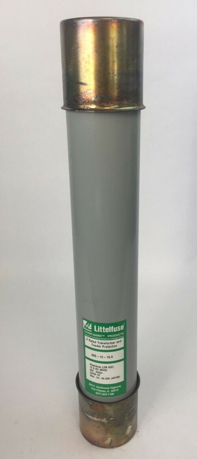 LITTELFUSE 65E-1C-15.5 E RATED TRANSFORMER AND FEEDER PROTECTION 15.5KV 65E AMP