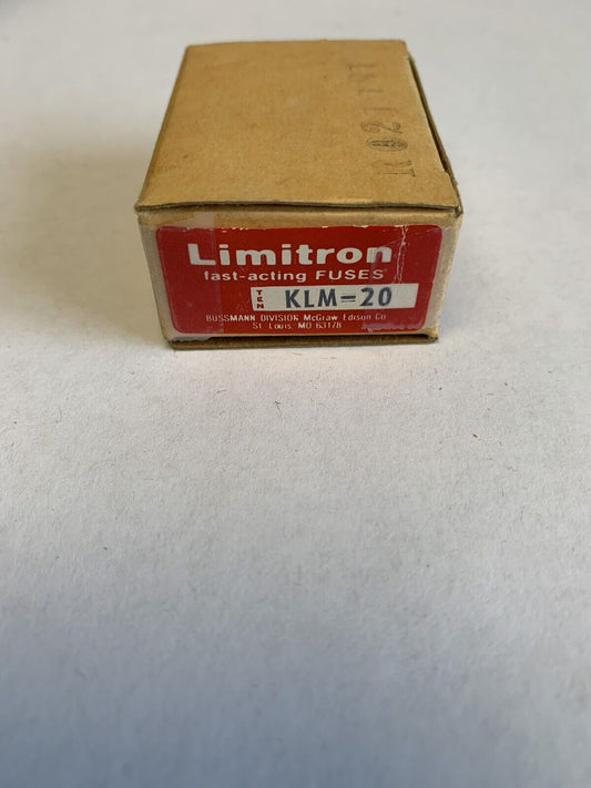 Bussmann Limitron KLM20 20A Fuse "Lot of 10"