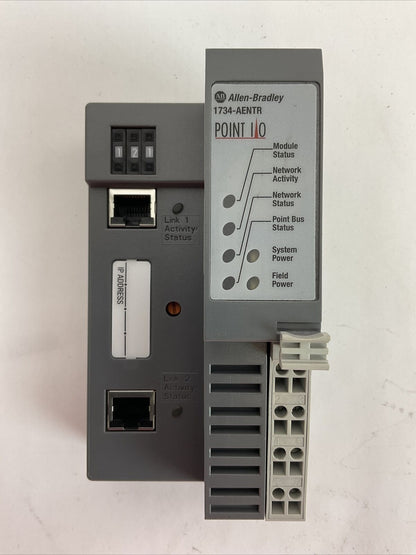 ALLEN BRADLEY 1734-AENTR SER C FW 6.012 COMMUNICATIONS ADAPTER MODULE POINT I/O