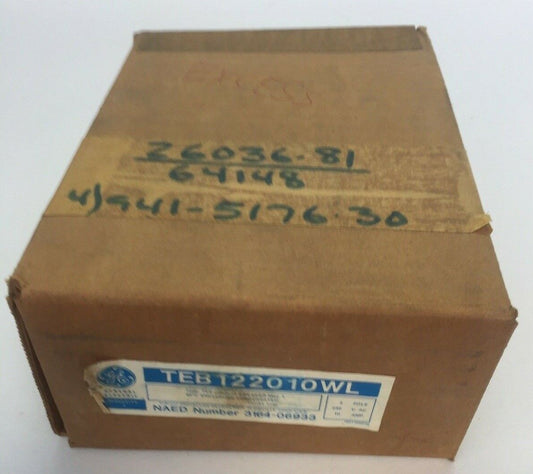 GE TEB122010WL CIRCUIT BREAKER 10AMP 240VAC 2POLE