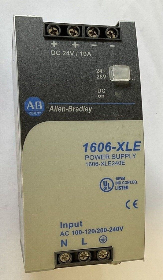 ALLEN BRADLEY 1606-XLE240E POWER SUPPLY SER.A 240V 50-60HZ 28VDC