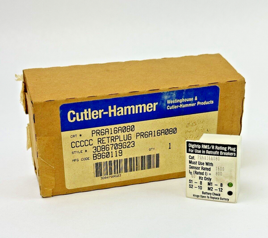 CUTLER-HAMMER - PR6A16A080 - RATING PLUG - DIGITRIP RMS/R FOR RETROFIT - 800 AMP