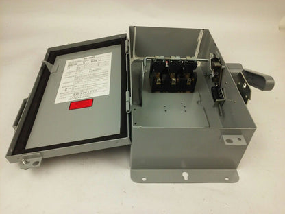 I-T-E SIEMENS NF351H SER. A, H.D. ENCLOSED SWITCH, 30A, 600V, 3PH, TYPE 12, NEW