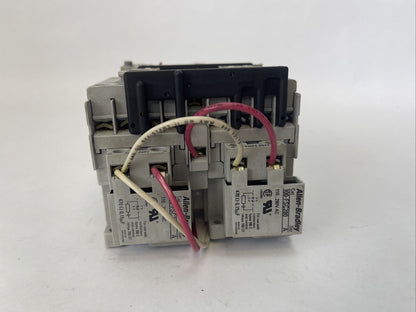 ALLEN BRADLEY REVERSING STARTER 100-C16*10 CONTACTOR 193-EA1HC & 193-EA1EB RELAY