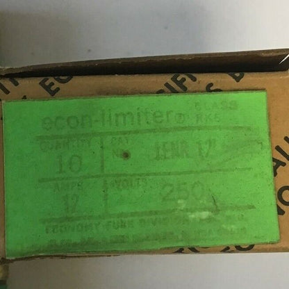 ECONOMY LENR 12 FUSE CLASS RK5 ECON-LIMITER 250VAC 12A ***LOTOF10***