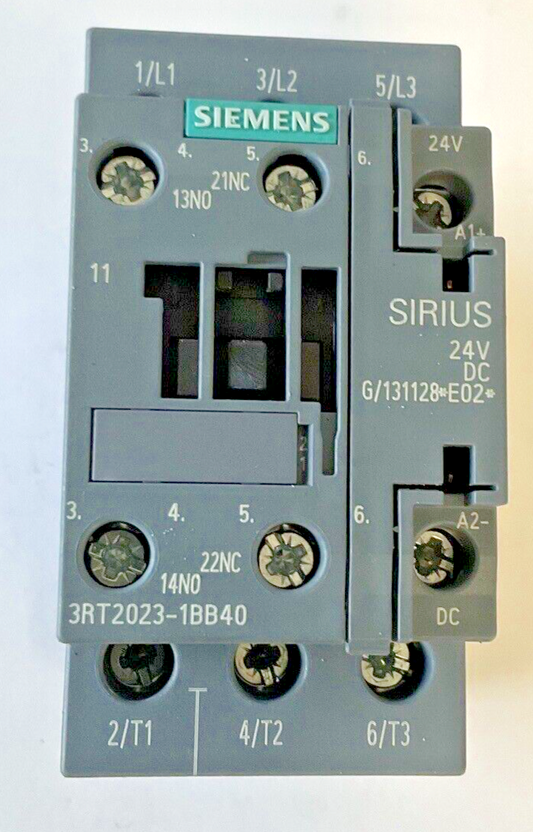 SIEMENS 3RT2023-1BB40 CONTACTOR 24VDC