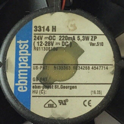 EBMPAPST 3314H FAN 24VDC 220MA 12-28VDC VER.510