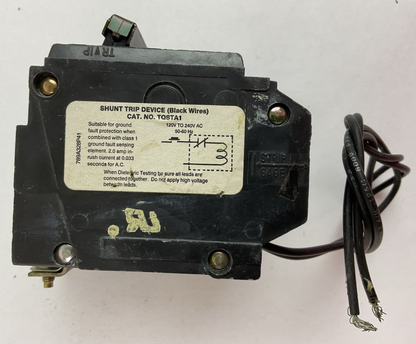 GE TQSTA1 CIRCUIT BREAKER 2POLE 30AMP 120/240VAC WITH SHUNT TRIP DEVICE