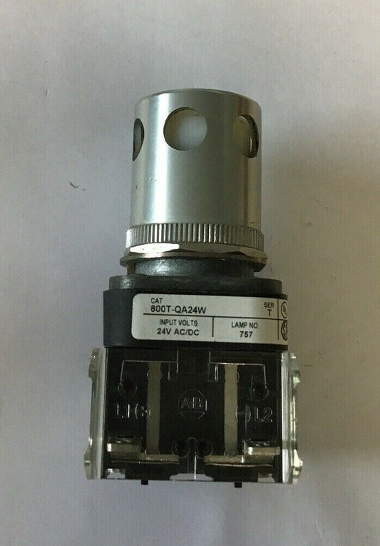 Allen Bradley 800T-QA24W WHITE ILL. 24V Push button SER. T