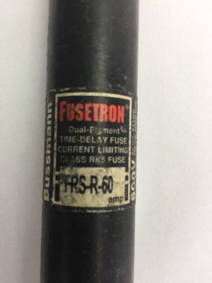 BUSSMAN FRS-R-60 FUSETRON 60A 600VAC DUAL-ELEMENT TIME-DELAY CURRENT (LOT OF 4)